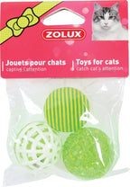 Zolux Kattenspeelgoed ballen groen