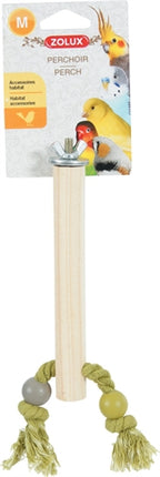 Zolux Zitstok hout met touw