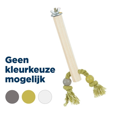 Zolux Zitstok hout met touw