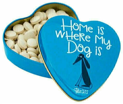 Sanal hartenblik home is where my dog is snoepjes