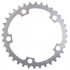 Bcd kettingblad 39-tands 5-punt 130 mm 8-speed staal zilver
