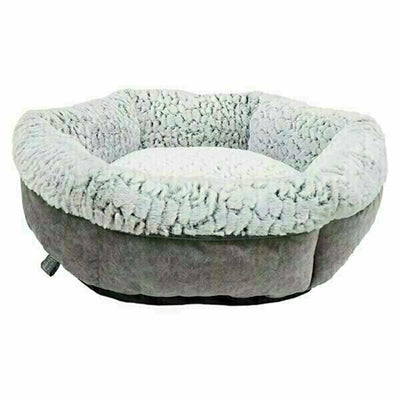 Rosewood Hondenmand luxury plush rond grijs