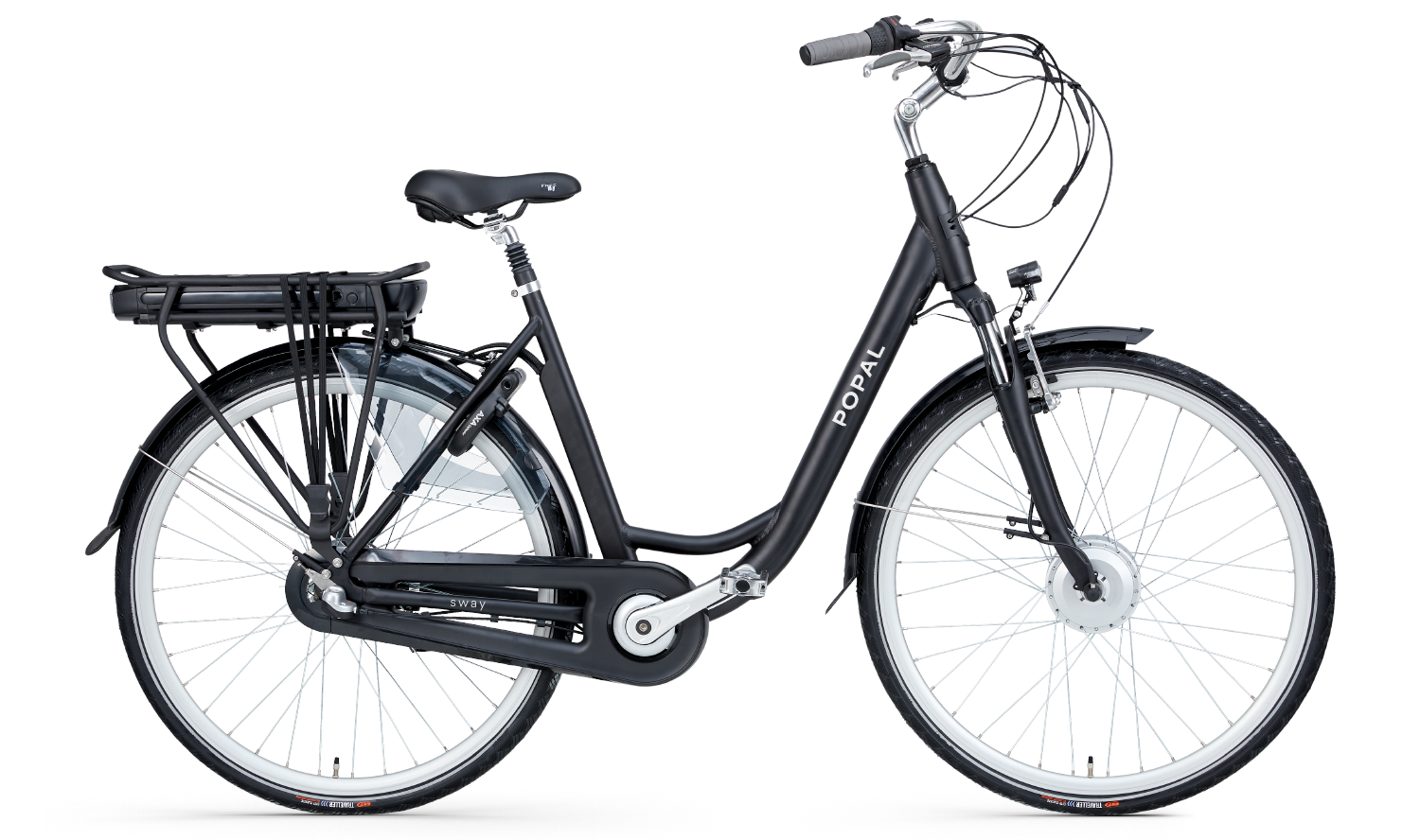Sway 28 Inch 47 cm Dames 3V Rollerbrake Matzwart