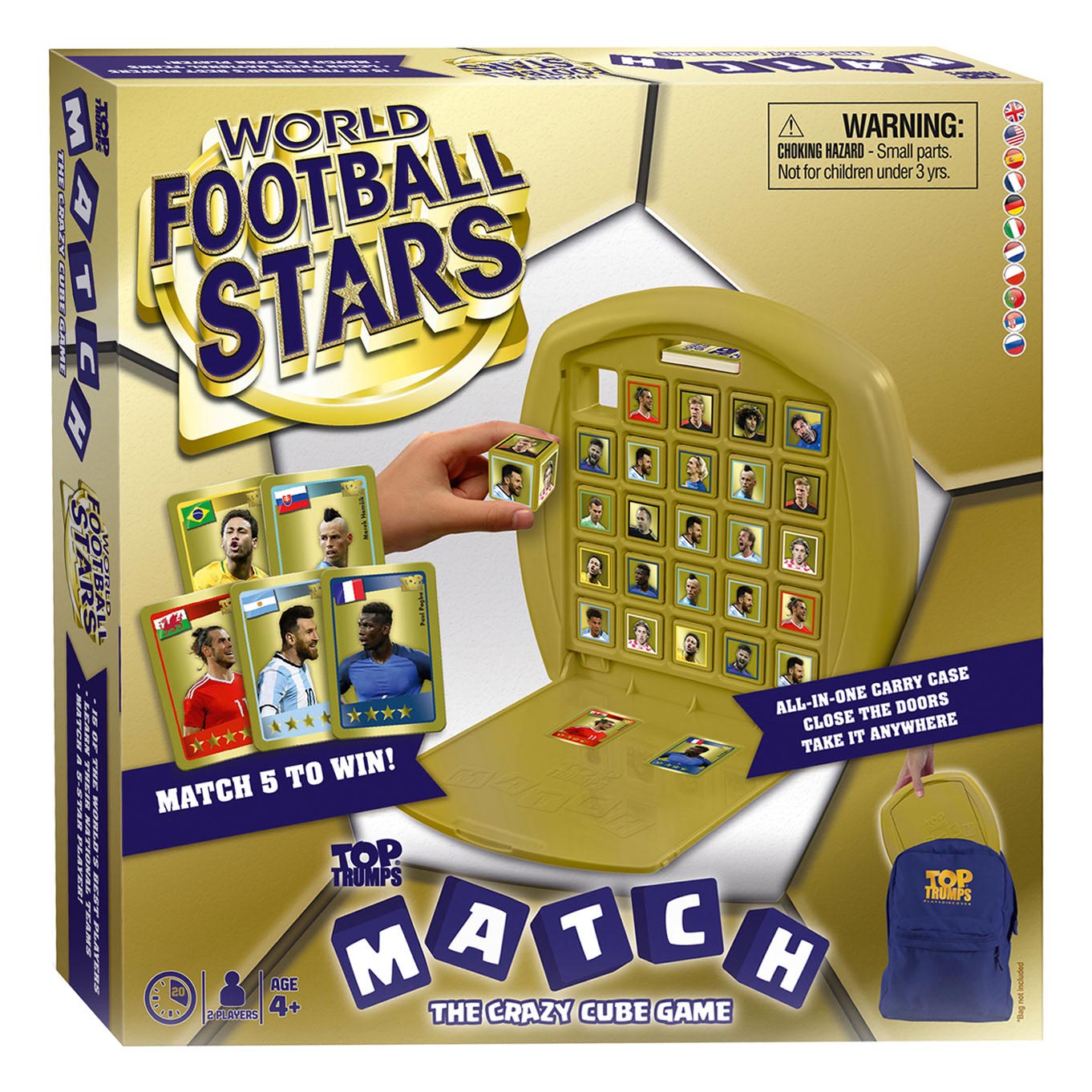 Identity Games Match 5 op een Rij World Soccer Dobbelspel
