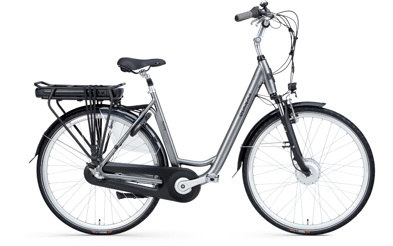 Sway 28 Inch 47 cm Dames 3V Rollerbrake Zilvergrijs