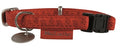 Macleather Halsband rood