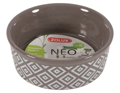 Zolux Voerbak knaagdier neo sandstone grijs