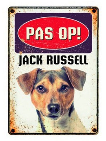 Plenty gifts Waakbord blik jack russell