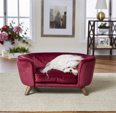 Enchanted pet Enchanted hondenmand / sofa romy wijnrood