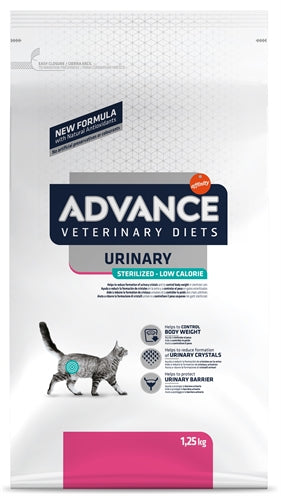 Advance veterinary diet cat - urinary - sterilized - low calorie - kattenvoer - 1,25 kg