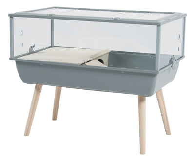 Zolux Knaagdierkooi nevo prestige plexiglas grijs