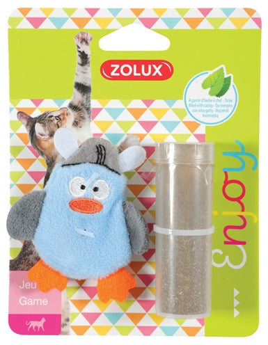 Zolux Piraat eend met catnip blauw
