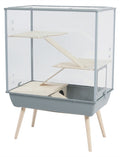 Zolux Knaagdierkooi nevo royal plexiglas grijs