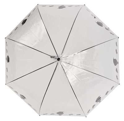 Esschert design paraplu vogels op draad 83 cm transparant zwart