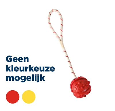 Trixie bal aan touw natuurrubber drijvend limegroen