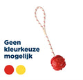 Trixie bal aan touw natuurrubber drijvend limegroen