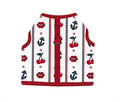 Croci Hondentuig slot print wit / rood