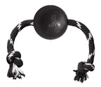 Kong Extreme bal met touw zwart / wit
