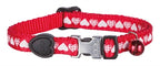Trixie Halsband kat print hart assorti