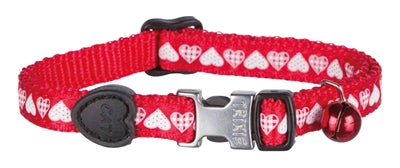 Trixie Halsband kat print hart assorti