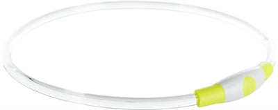 Trixie lichtgevende halsband usb flash light oplaadbaar tpu groen