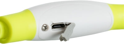 Trixie lichtgevende halsband usb flash light oplaadbaar tpu groen