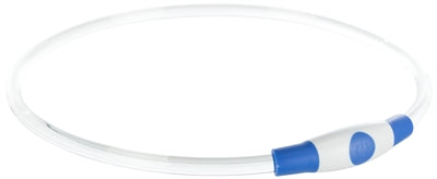 Trixie lichtgevende halsband usb flash light oplaadbaar tpu blauw