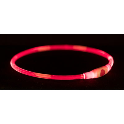Trixie lichtgevende halsband usb flash light oplaadbaar tpu multi