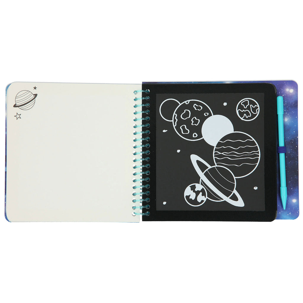 Depesche Mini Scratch Boek Space