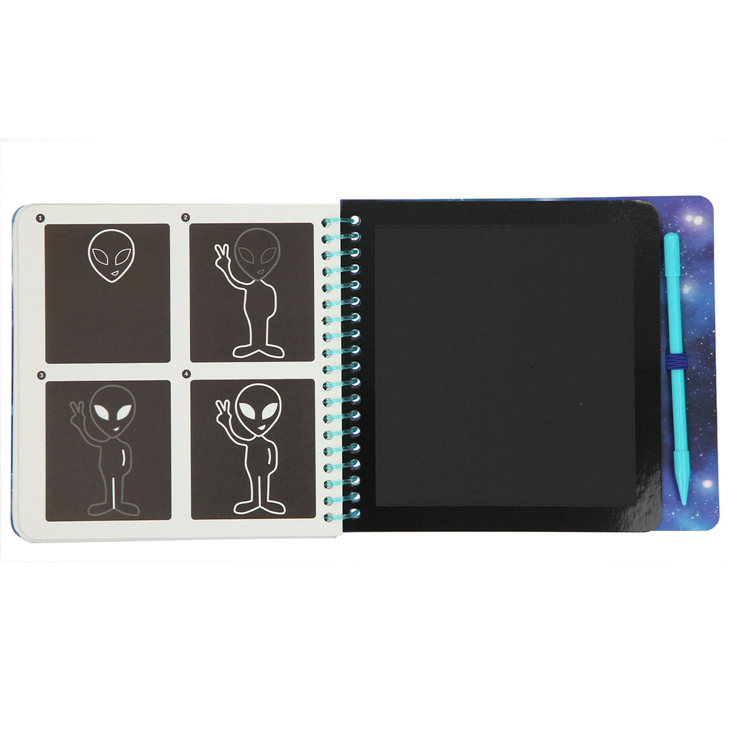 Depesche Mini Scratch Boek Space