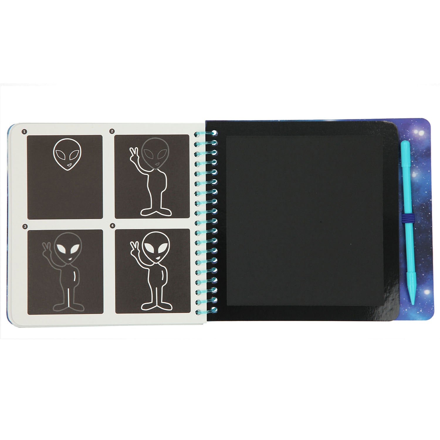 Depesche Mini Scratch Boek Space
