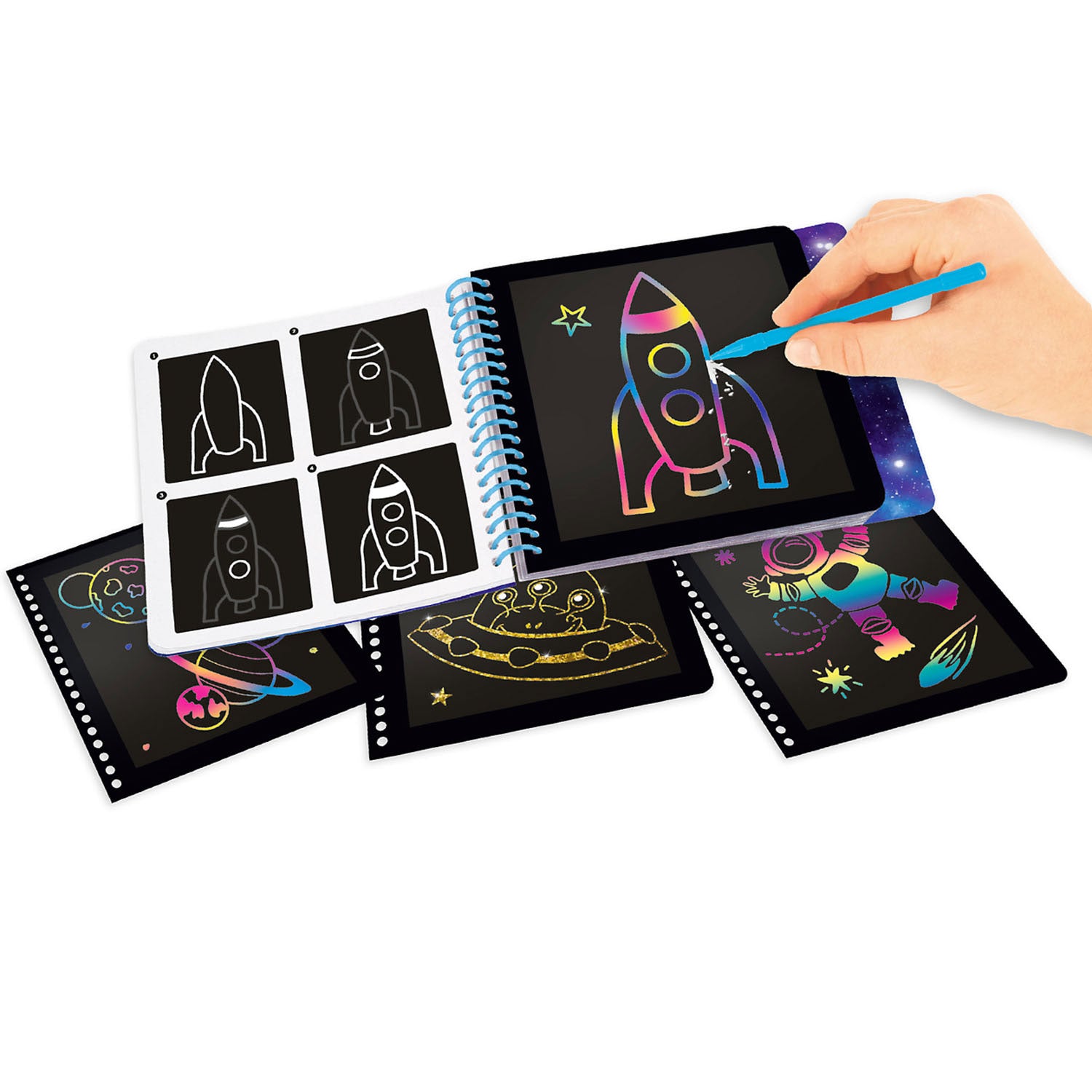 Depesche Mini Scratch Boek Space