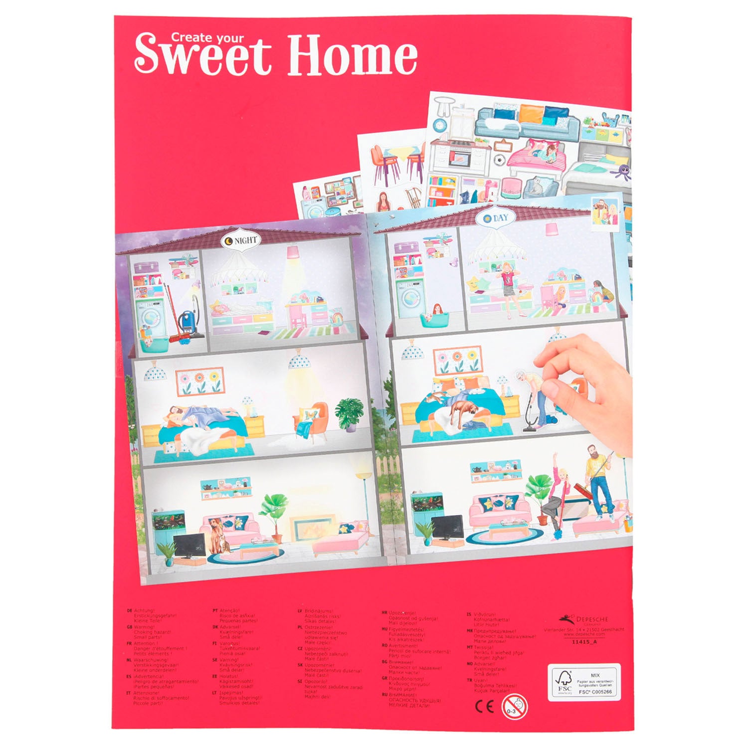 Create Your Sweet Home Stickerboek