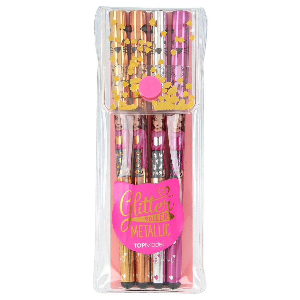 TOPModel Metallic Gelpennen Gold, 4st.