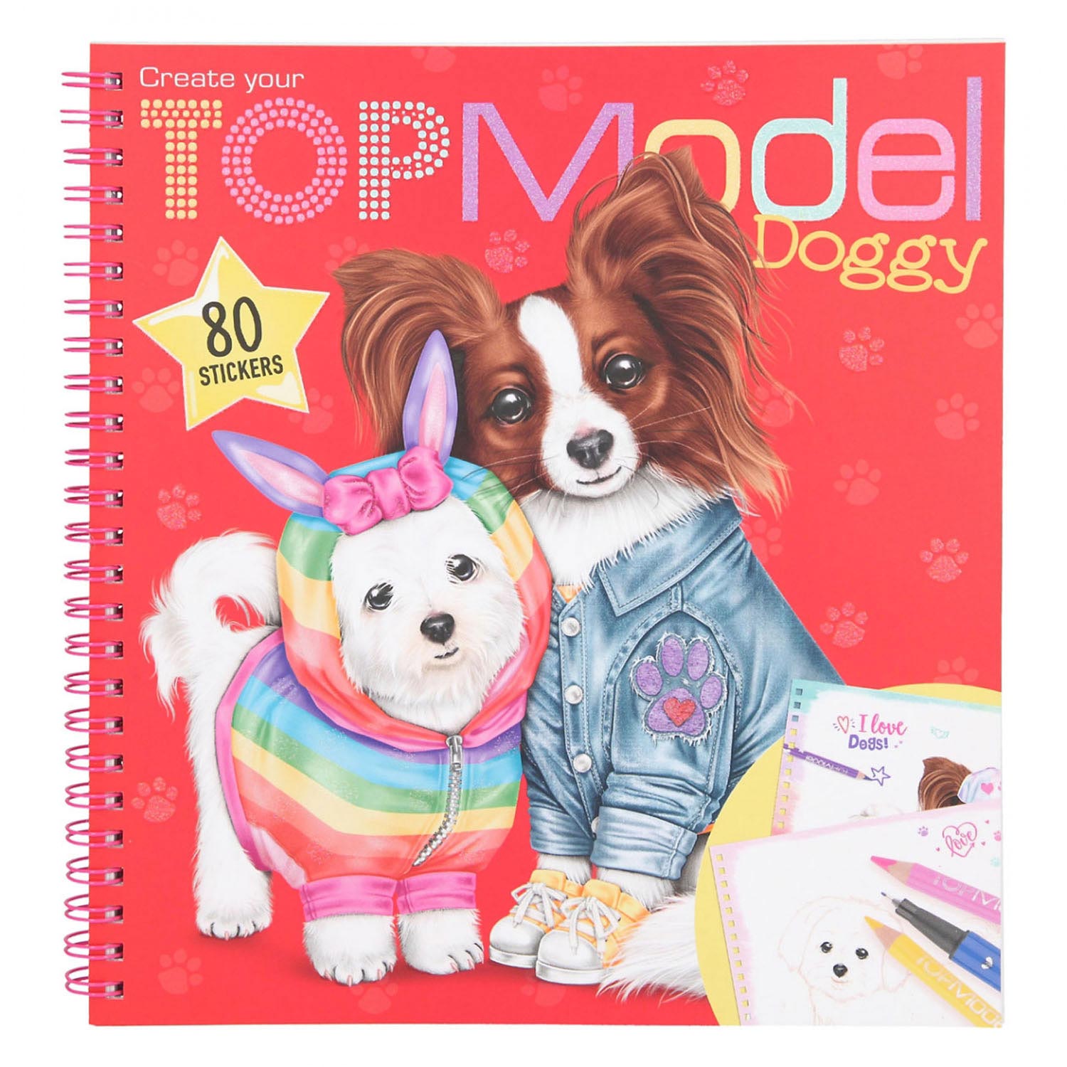 TOPModel Create your Doggy Kleuren Tekenboek
