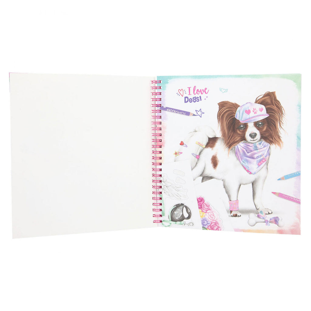 TOPModel Create your Doggy Kleuren Tekenboek