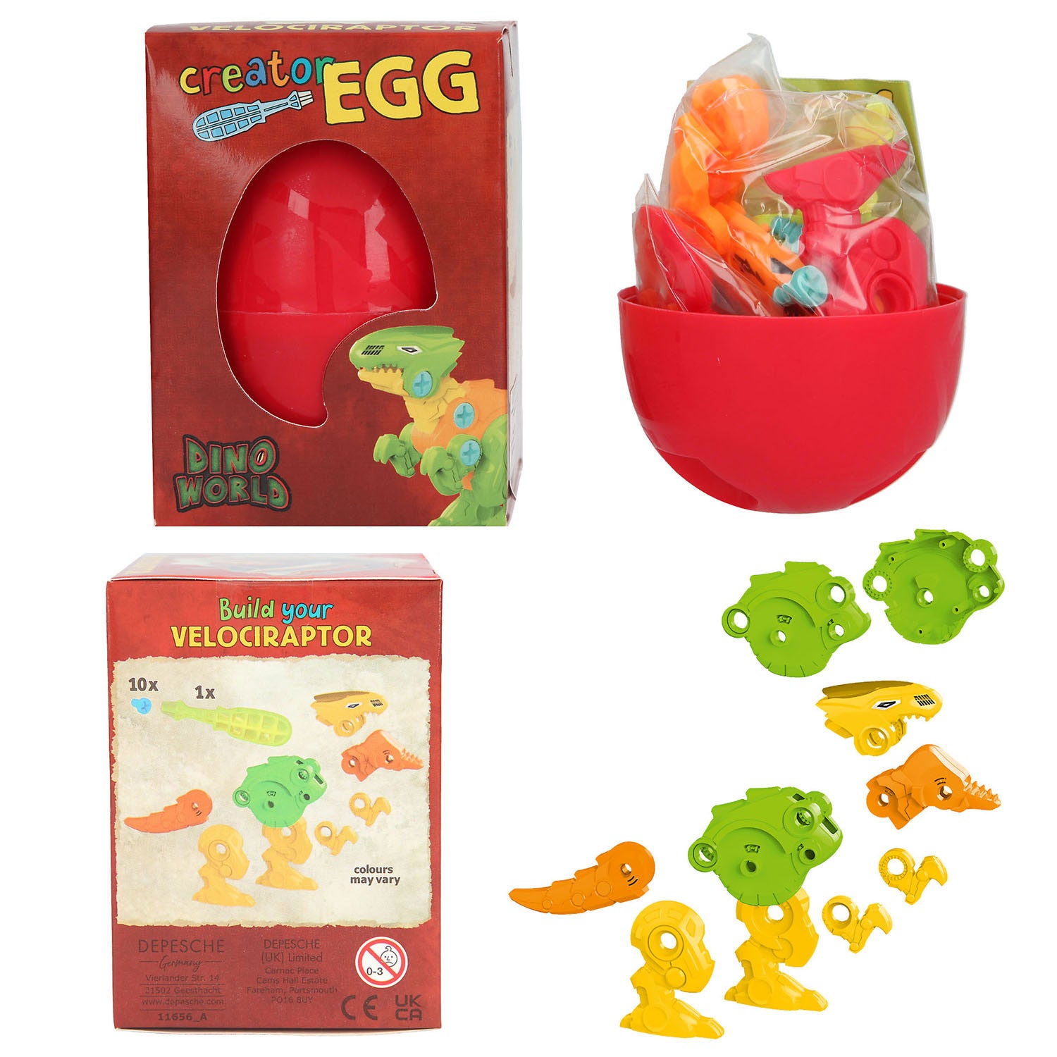 Dino World World Constructie Ei