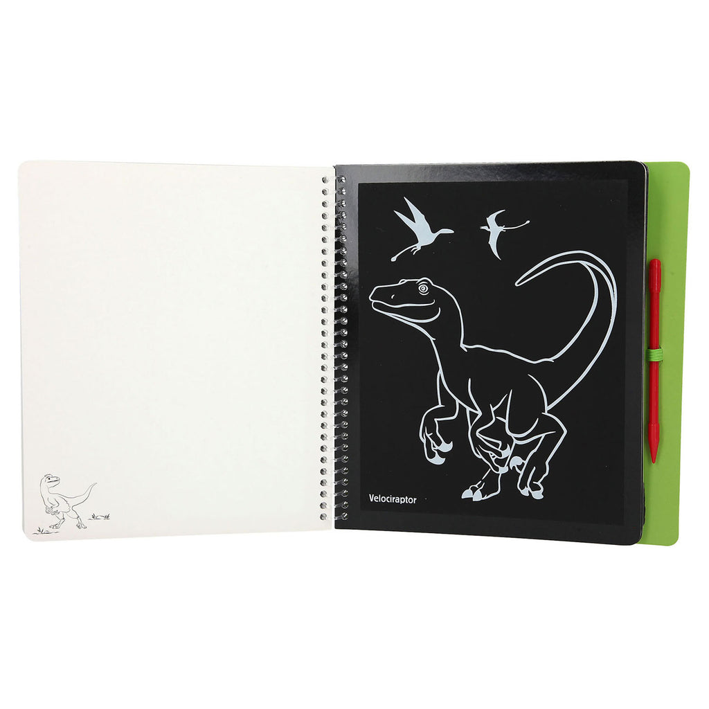 Dino World World Scratch Boek
