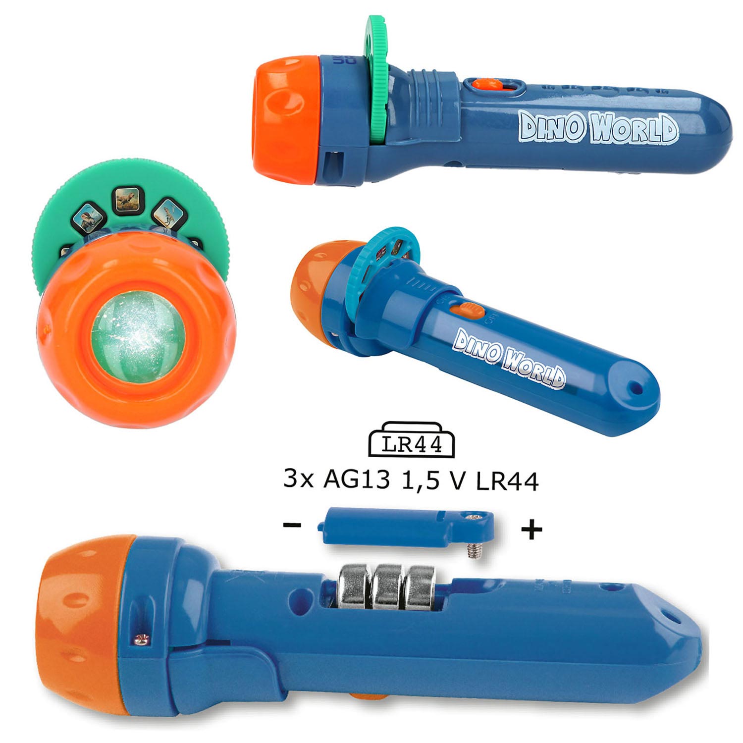 Dino World Zaklamp met Plaatjes