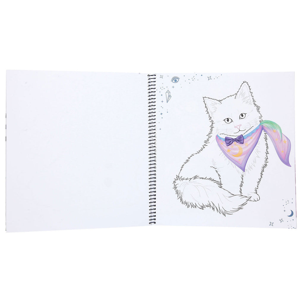 Van der doelen topmodel - create your kitty in moonlight kleurboek