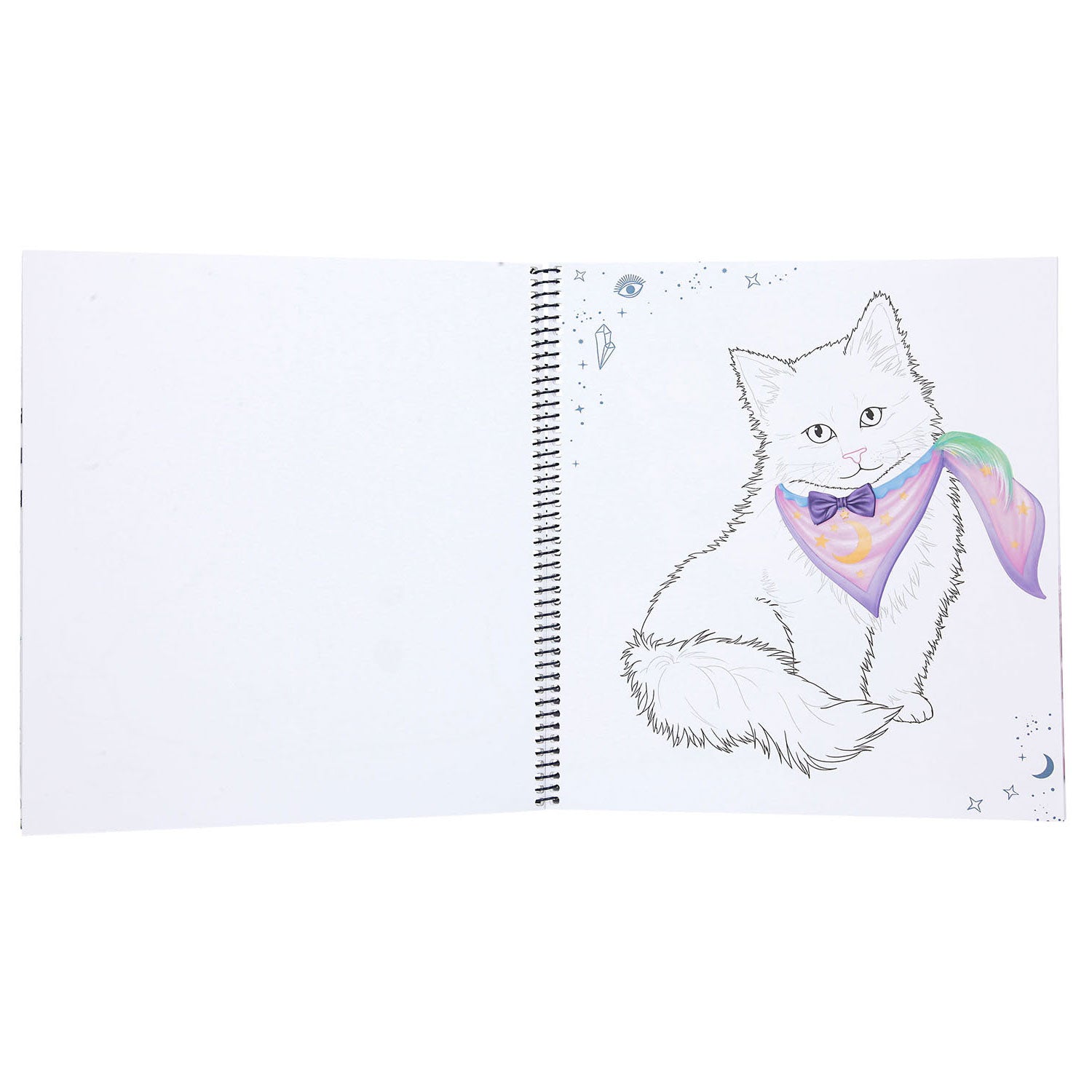 Van der doelen topmodel - create your kitty in moonlight kleurboek