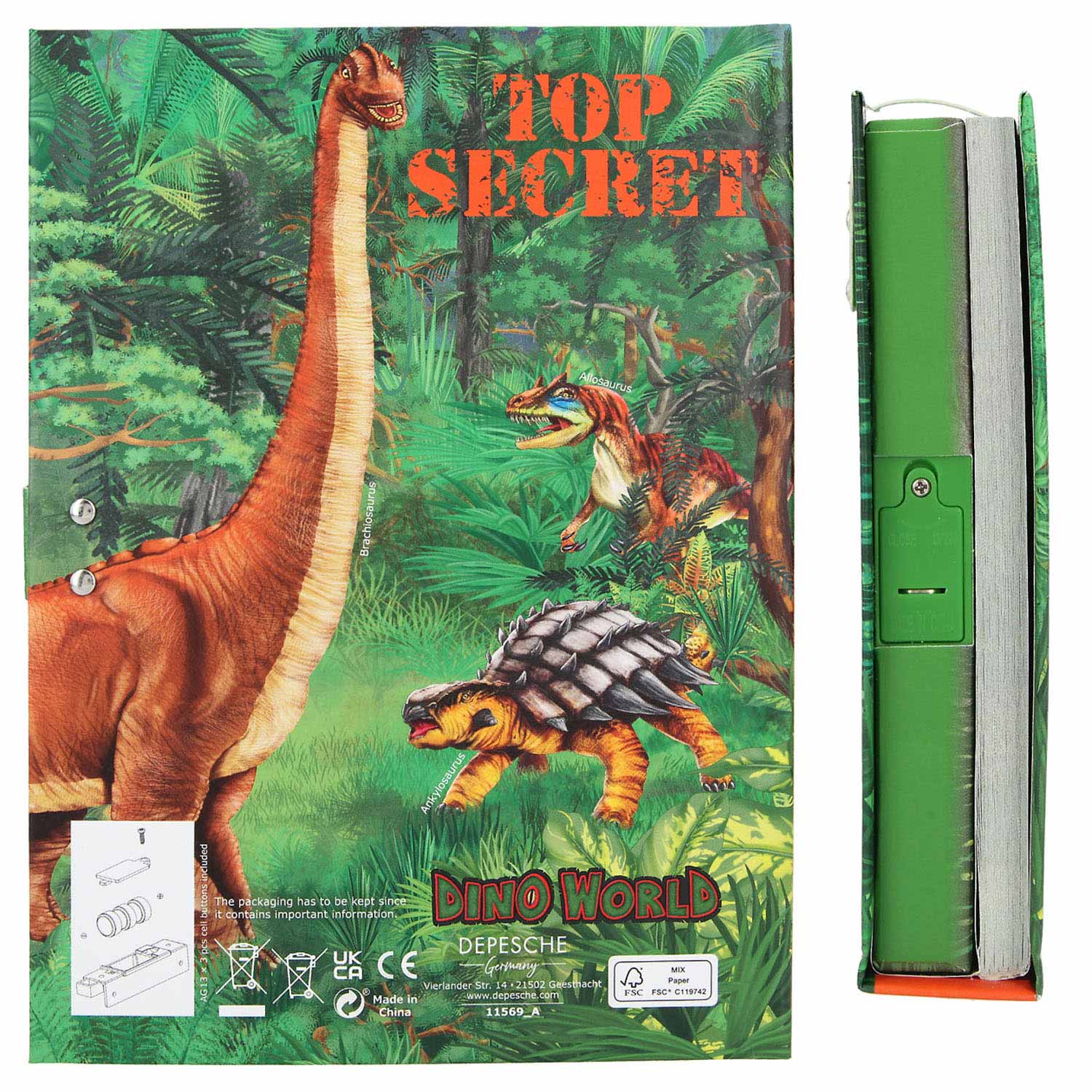 Dino World World Dagboek met Geheime Code