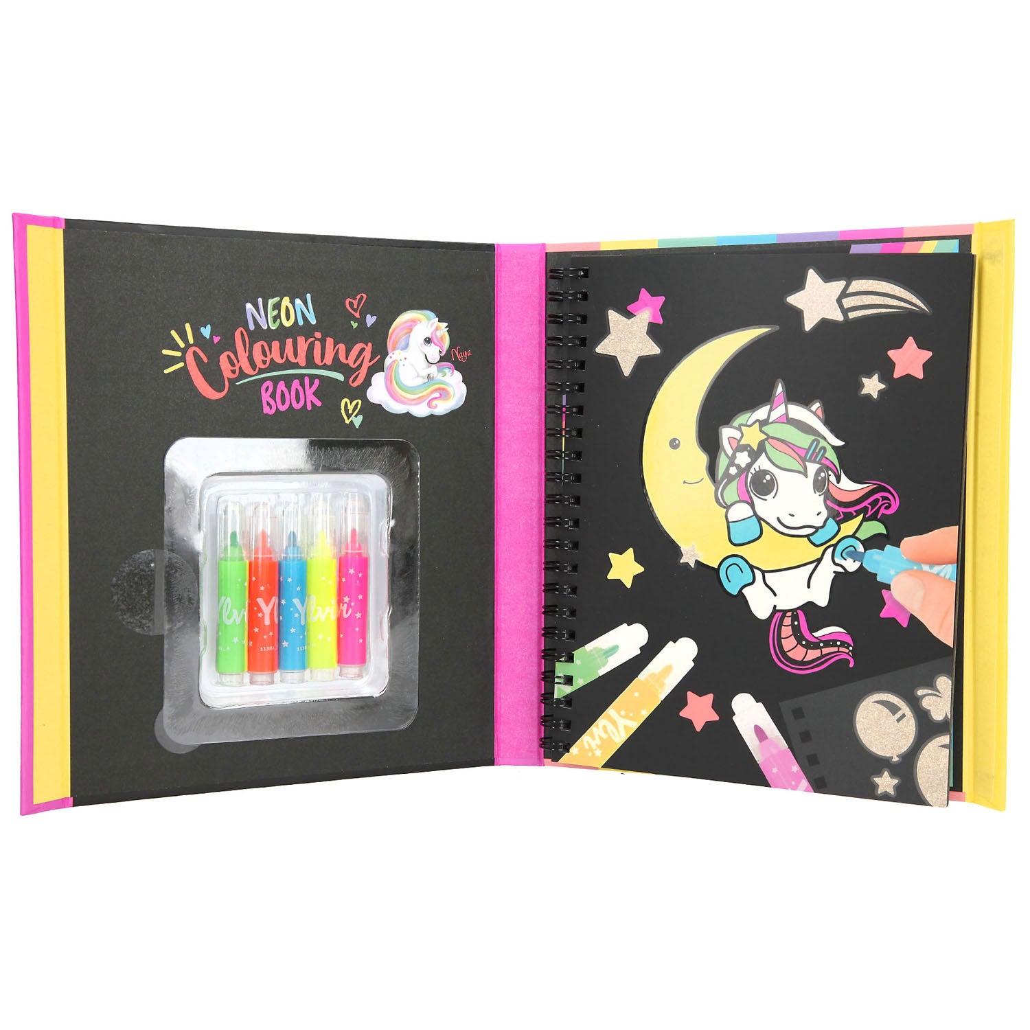 Depesche Ylvi Neon Kleurboek met Stiften