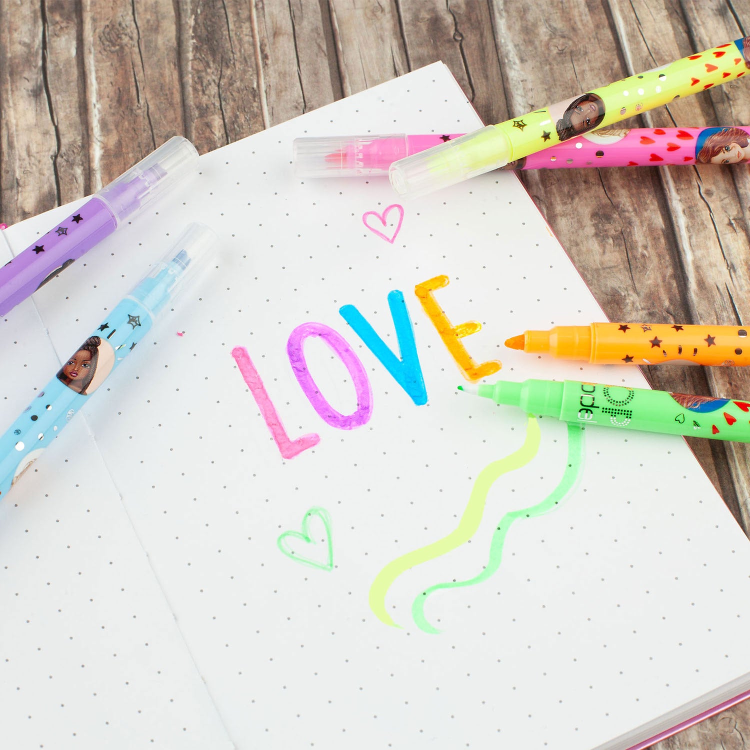 TOPModel Neon Duo Markeerstiften en Fineliners