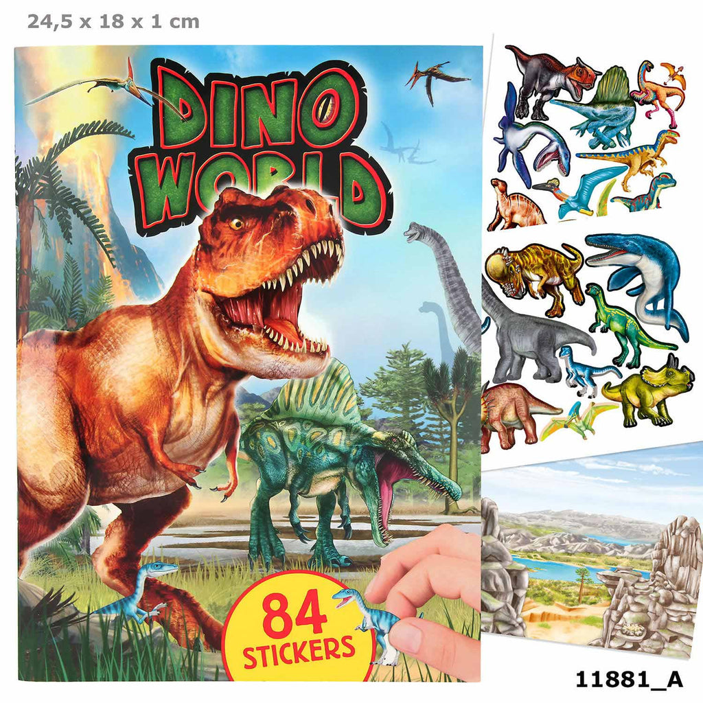 Dino World World Stickerboek met Puffy Stickers
