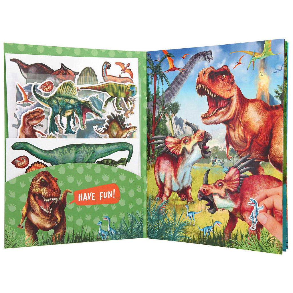 Dino World World Stickerboek met Puffy Stickers