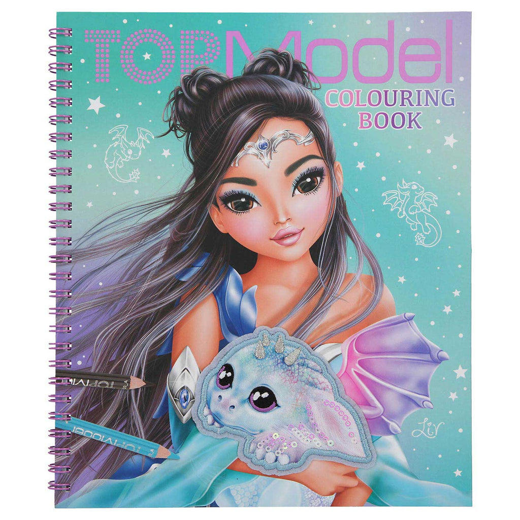 TOPModel Kleurboek met Pailletten Dragon Love