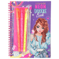 Van der doelen topmodel - neon doodle kleurboek met stiften