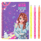 Van der doelen topmodel - neon doodle kleurboek met stiften