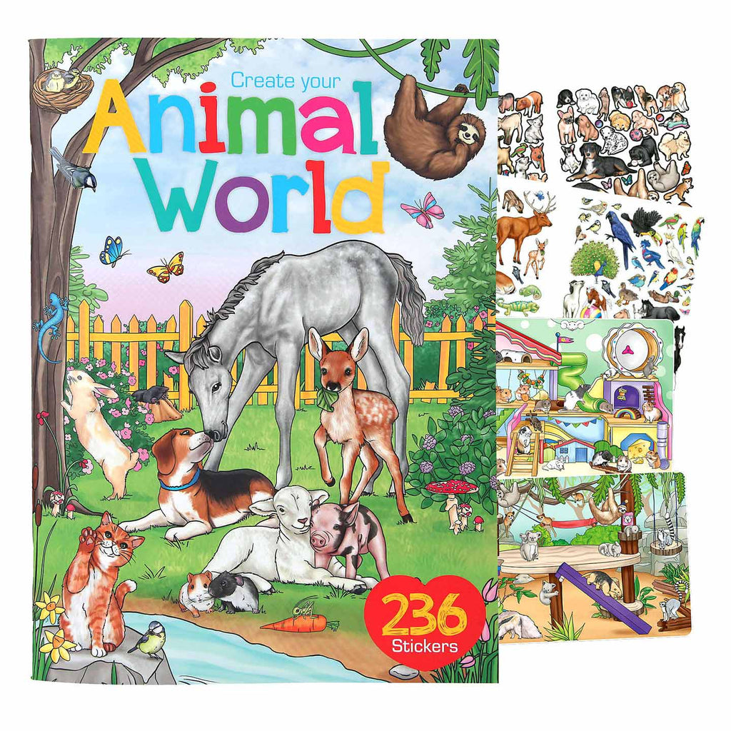 Depesche Create your Animal World Stickerboek